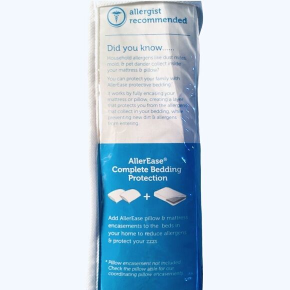 Allerease Waterproof Allergy Protection Mattress Encasement Twin Size - Picture 3 of 3